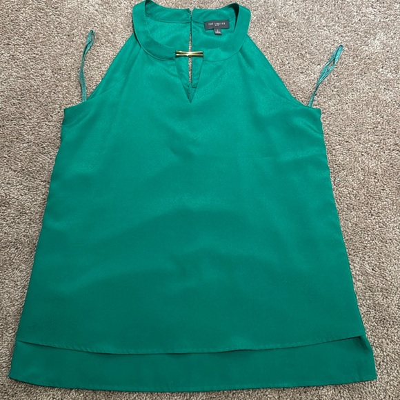 The Limited Tops - The Limited Green Tank Top